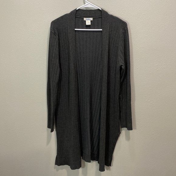 Coco Bleu gray duster cardigan‎ - Picture 1 of 7